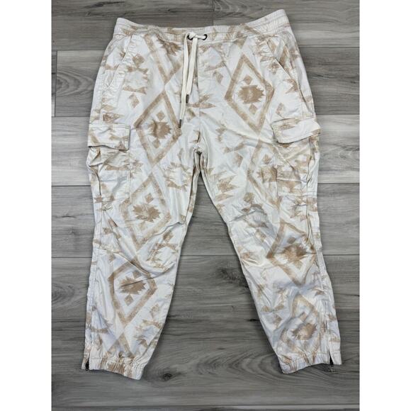 Polo Ralph Lauren Supreme Touch Chino Ankle Cargo Pants Aztec‎ Navajo Print Sz L - Picture 1 of 6